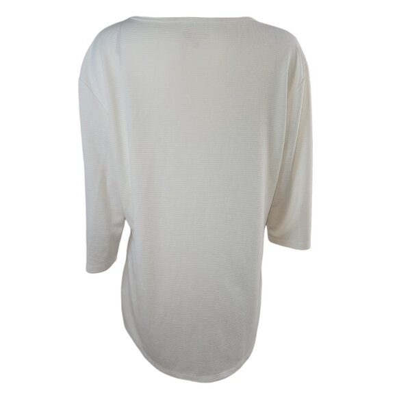 Segments Top Womens Plus Size XXL Solid White Thermal Made in Canada Base Layer - Picture 3 of 7